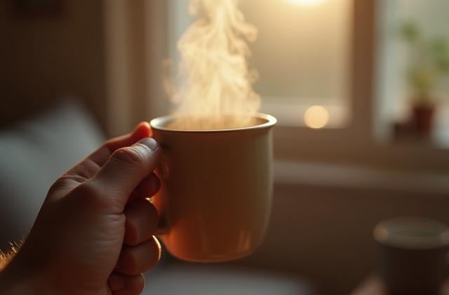 A person practicing daily mindfulness in a calm indoor setting.